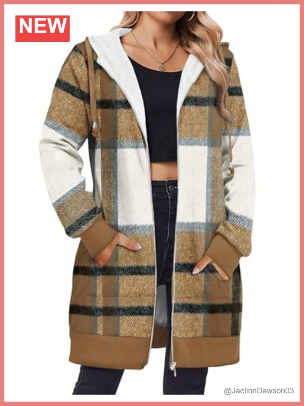 Zeagoo Women's Zip Up Fleece Hoodie Long Tunic Oversized Sweatshirt